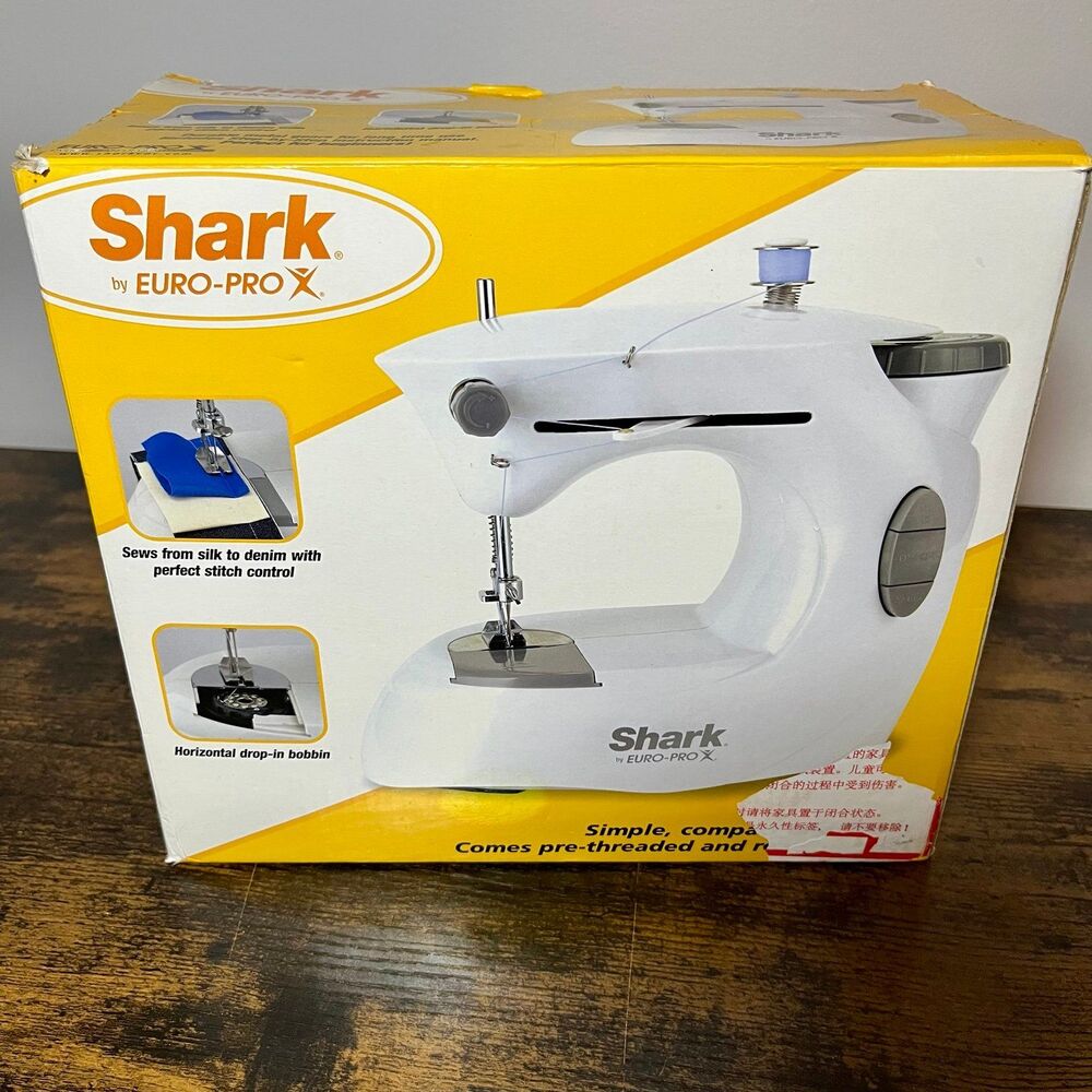 Shark Euro Pro X 998A Portable Mini Sewing Machine With Box – Works